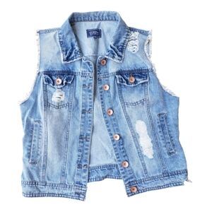 Ci sono medium sleeveless jean vest